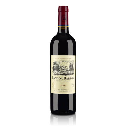 法国进口朗格巴顿 小橡树干红葡萄酒750ml