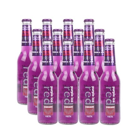 红广场紫冰预调酒紫莓味270ml（12瓶装）
