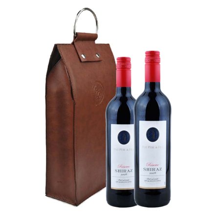 法国帕朵父与子珍藏西拉2009红葡萄酒双支皮袋装