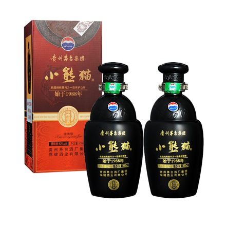 52°茅台集团小熊猫酒（珍藏经典）500ml(双瓶装)