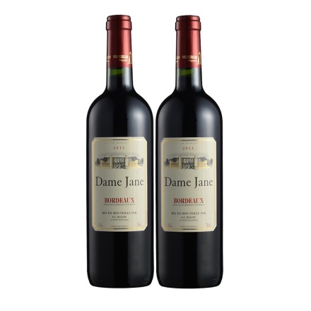 法国杜隆波尔多产区圣母简古堡干红葡萄酒2011 750ml(双瓶装)