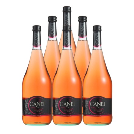 意大利圣霞多肯爱Canei玫瑰红半甜微起泡葡萄酒1500ml（6瓶装）