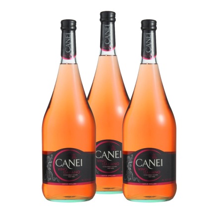 意大利圣霞多肯爱Canei玫瑰红半甜微起泡葡萄酒1500ml（3瓶装）