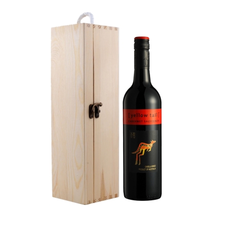 澳大利亚黄尾袋鼠加本力苏维翁干红葡萄酒+单支松木盒