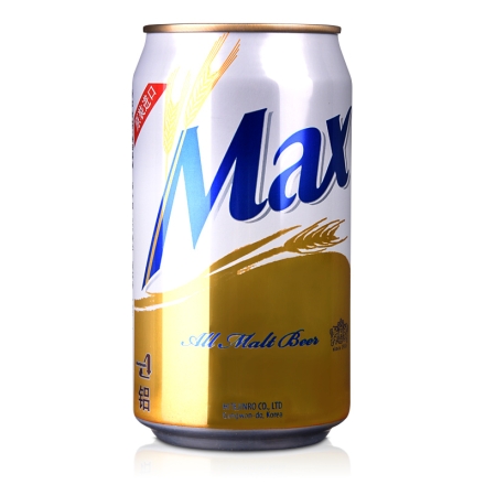 韩国4.5°海特麦思啤酒Max Beer355ml
