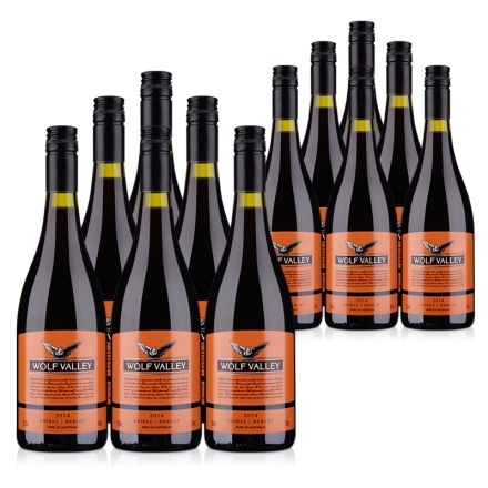 【清仓】澳大利亚詹姆士橙标混酿干红葡萄酒750ml（乐享）（12瓶装）