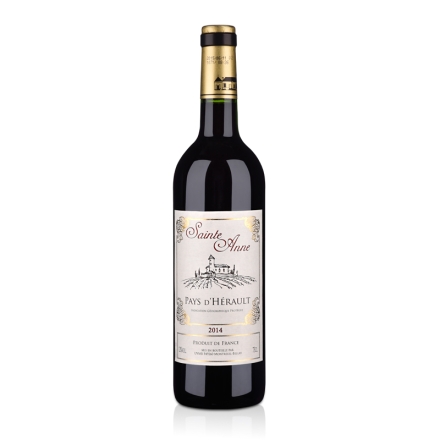 法国圣安娜2014干红葡萄酒750ml