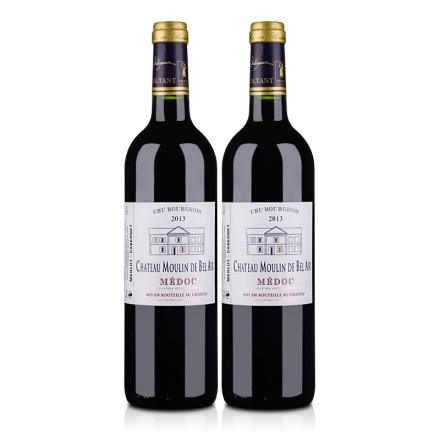 法国（中级庄）慕隆古堡红葡萄酒750ml(双瓶装)