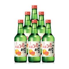 13°韩国真露西柚烧酒360ml（6瓶装）
