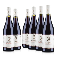 法国整箱红酒法国原瓶进口AOC德尔菲娜干红葡萄酒（6瓶装）