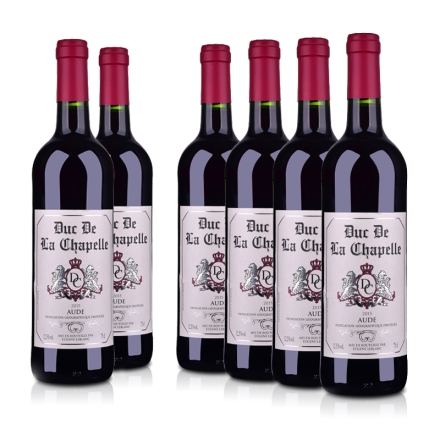 法国拉夏贝尔公爵干红葡萄酒750ml(6瓶装）