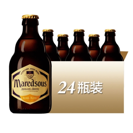 比利时进口马里斯6度修道院精酿啤酒(Maredsous)330ml*24
