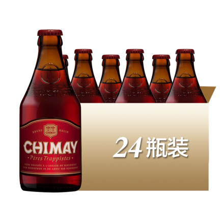 比利时进口智美红帽修道院黑啤酒(CHIMAY)330ml*24