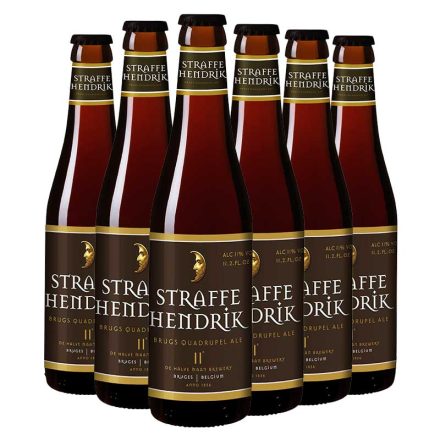 比利时进口伴月/妖月四料啤酒精酿（Straffe Hendrik）330ml*6