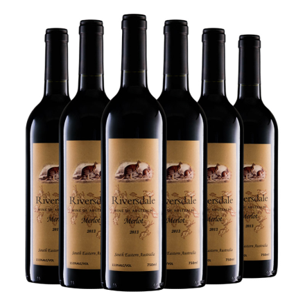 澳洲原瓶进口瑞福斯梅洛红葡萄酒750ml（6瓶装）