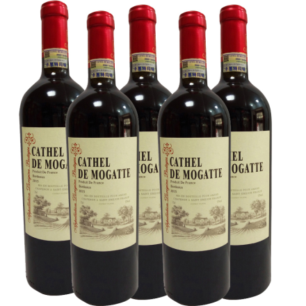 法国原瓶进口卡思特玛特干红葡萄酒（750ml*6瓶装）