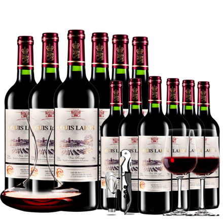 路易拉菲法国原瓶进口红酒干红葡萄酒12支特惠装750ml*12