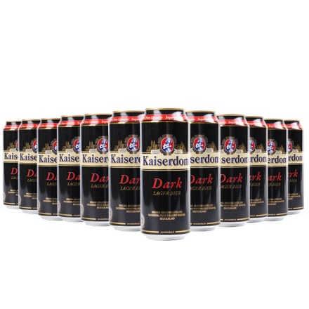 德国凯撒啤酒kaiserdom黑啤500ml（12瓶装）