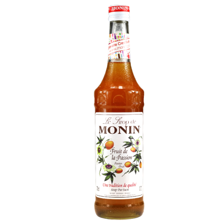 莫林MONIN百香果风味糖浆（调酒必备）700ml