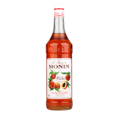 莫林MONIN水蜜桃味糖浆（调酒必备）700ml