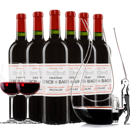 （列级庄·名庄·正牌）法国原瓶进口靓茨伯酒庄2010干红葡萄酒6支整箱装750ml*6