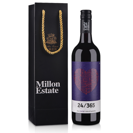 澳大利亚米隆庄园24-365梅洛红葡萄酒礼盒750ml