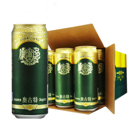 青岛（Tsingtao）啤酒奥古特500ml（12听整箱装）