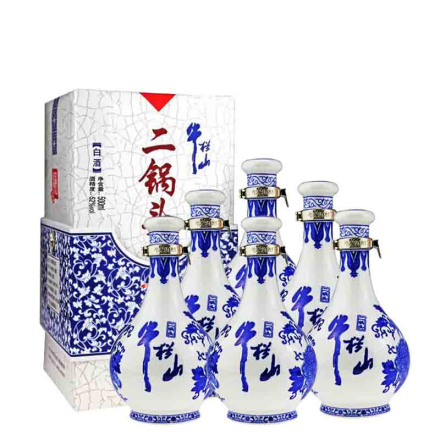 52°牛栏山二锅头青花瓷白酒500ml（6瓶装）