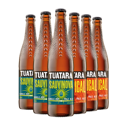新西兰进口TUATARA大蜥蜴热带酒花淡色艾尔/赛维诺单一酒花啤酒330ml*6
