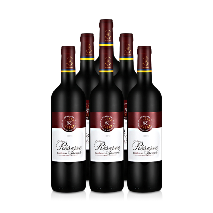 法国整箱红酒法国拉菲珍藏波尔多法定产区红葡萄酒（ASC正品行货）（6瓶装）
