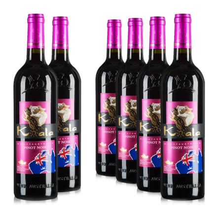 澳大利亚克莱尔谷树袋熊黑比诺干红葡萄酒750ml(6瓶装）
