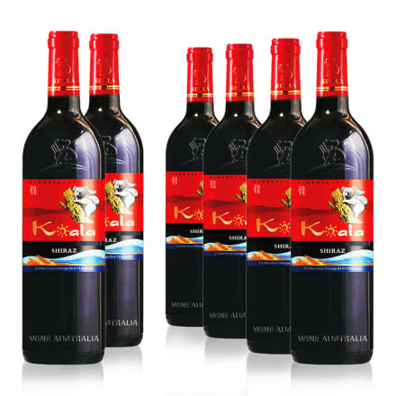 澳大利亚克莱尔谷树袋熊赤霞珠干红葡萄酒750ml(6瓶装)