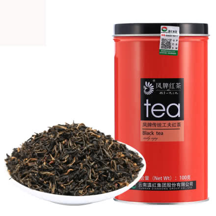 凤牌传统工夫红茶100g罐装滇红茶