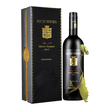 瑞驰万思 BIN159 澳大利亚原瓶进口红酒赤霞珠干红葡萄酒 送礼高档礼盒装 750ML