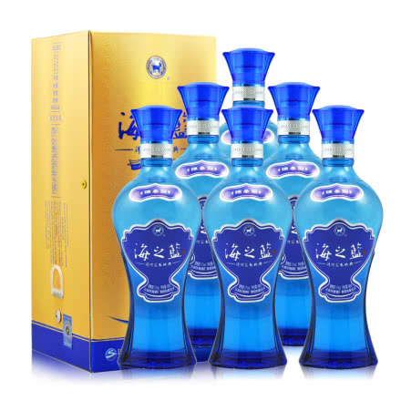 52°洋河蓝色经典 海之蓝 整箱白酒  480ml（6瓶装）