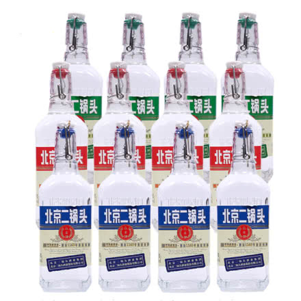 42°北京永丰二锅头小方瓶500ml(12瓶装)白酒整箱