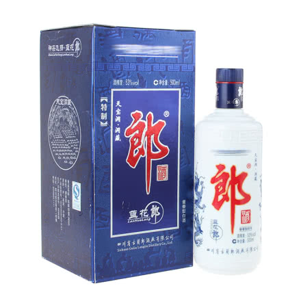 【老酒】53°郎酒（特制蓝花郎）500ml（2008年）