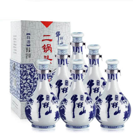 52°牛栏山二锅头青花瓷500ml(6瓶装)白酒整箱