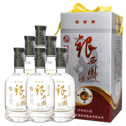 50°银西凤酒(福禄寿禧)500ml灰盒(6瓶装)(2013年-2014年)
