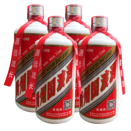 53°贵州国渡酒510ml（4瓶装）