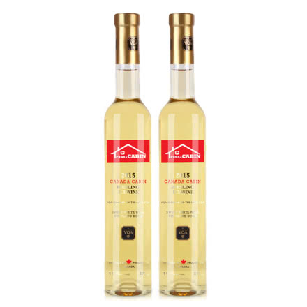 派利特瑞 加拿大进口冰酒 白葡萄酒甜酒 雷司令冰白葡萄酒2015*2支装