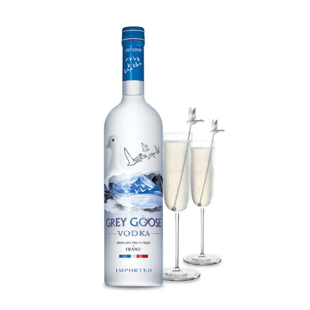 40°法国进口洋酒正品 灰雁伏特加 Grey Goose Vodka 750ML