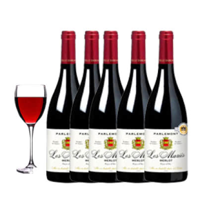 法国梅乐干红葡萄酒750ML（六瓶装）