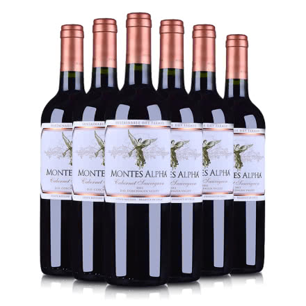 智利红酒套装蒙特斯欧法赤霞珠干红葡萄酒750ml （6瓶装）