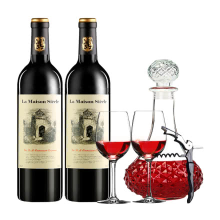 【法国进口】【送品酒4件套】醉梦红酒 法国原瓶进口红酒 百年庄园干红葡萄酒