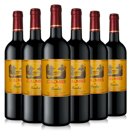 哥仑布古堡哥伦布干红葡萄酒骑士750ml（6瓶装）