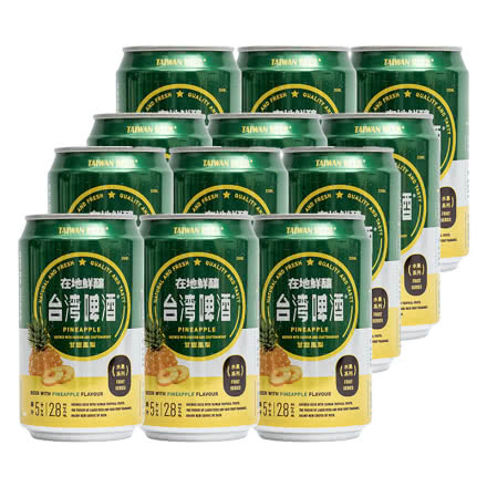金牌 台湾啤酒凤梨味果啤330ml（12听装）