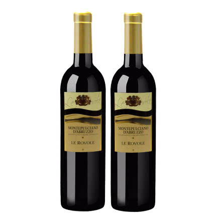意大利原瓶进口LEROVILE系列蒙特普恰诺红葡萄酒750ml*2两支装