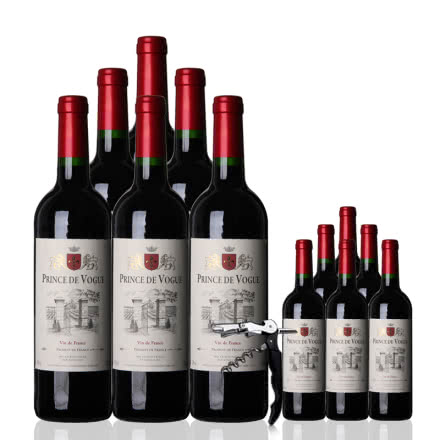 法国原装进口薇谷干红葡萄酒750ml*6买一箱送一箱