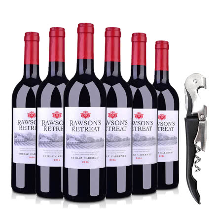 澳大利亚奔富洛神山庄设拉子赤霞珠红葡萄酒750ml（6瓶装）+酒刀